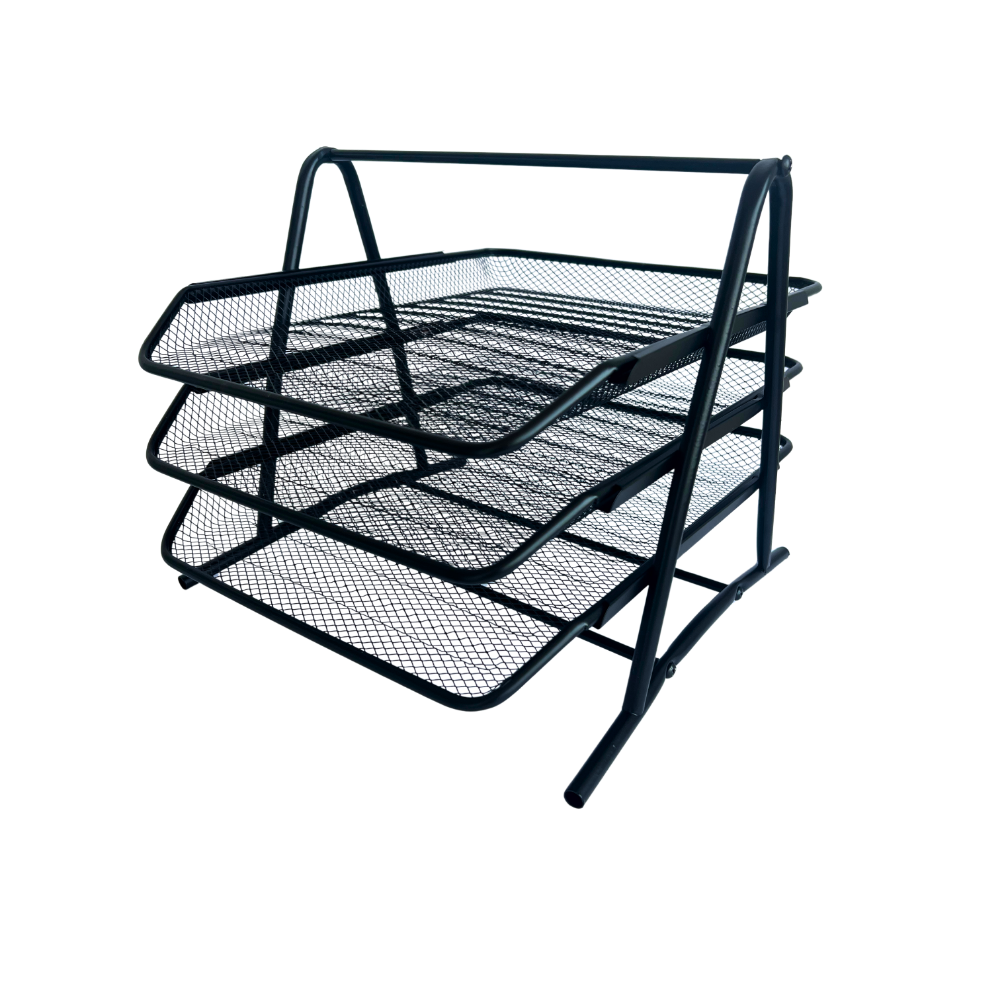Metal Desk Tray, Black