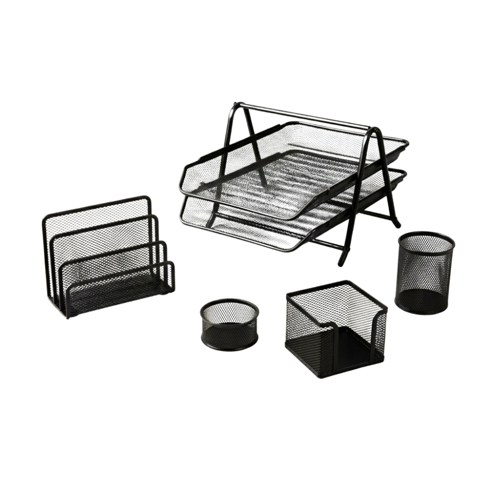Metal Desk Set, 5 Pcs.