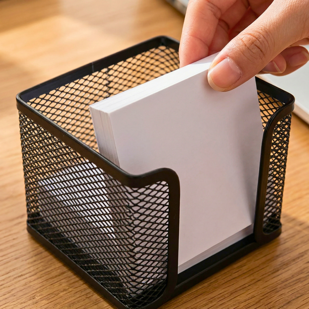 Metal Memo Holder, Black