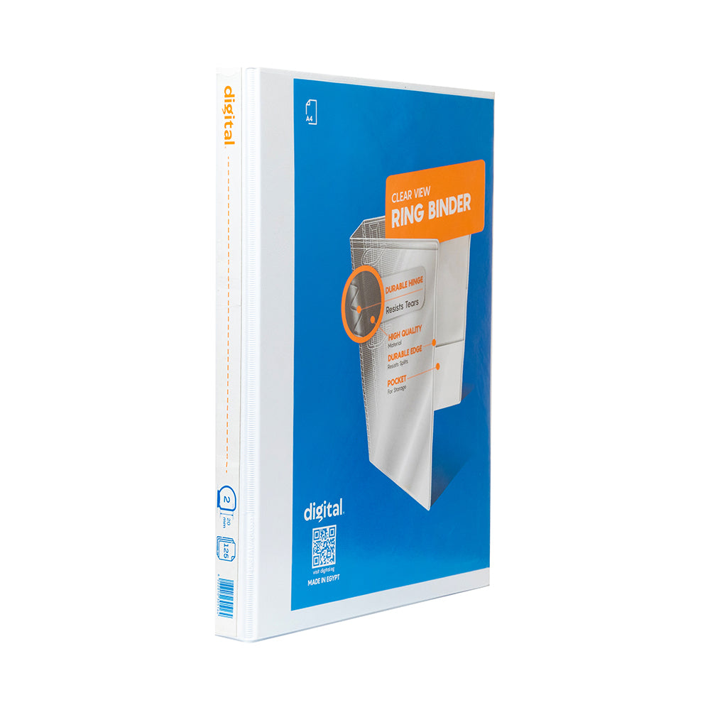 A4 Ring Binder 2.5 cm., White