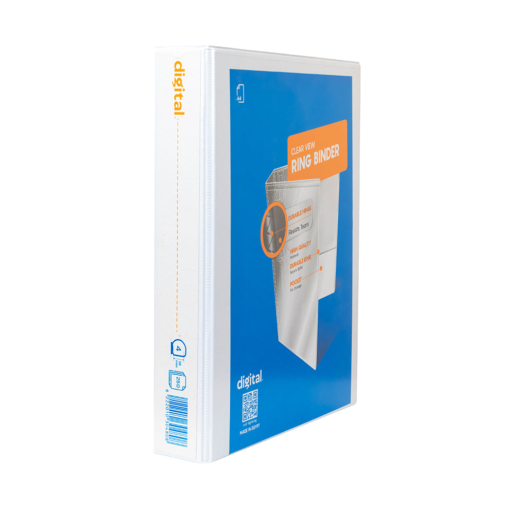A4 Ring Binder 6 cm., White
