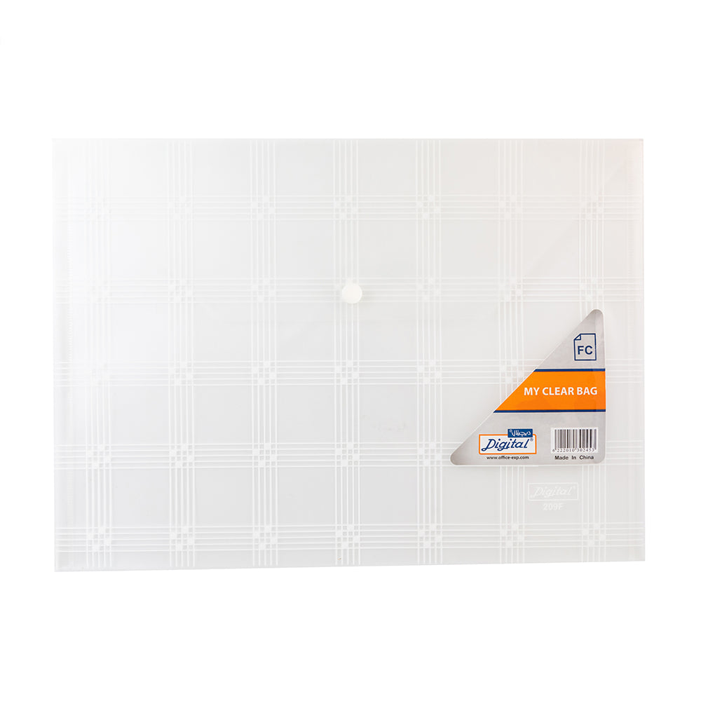 Envelope Folder with Button, FC Size, 1 Pc.