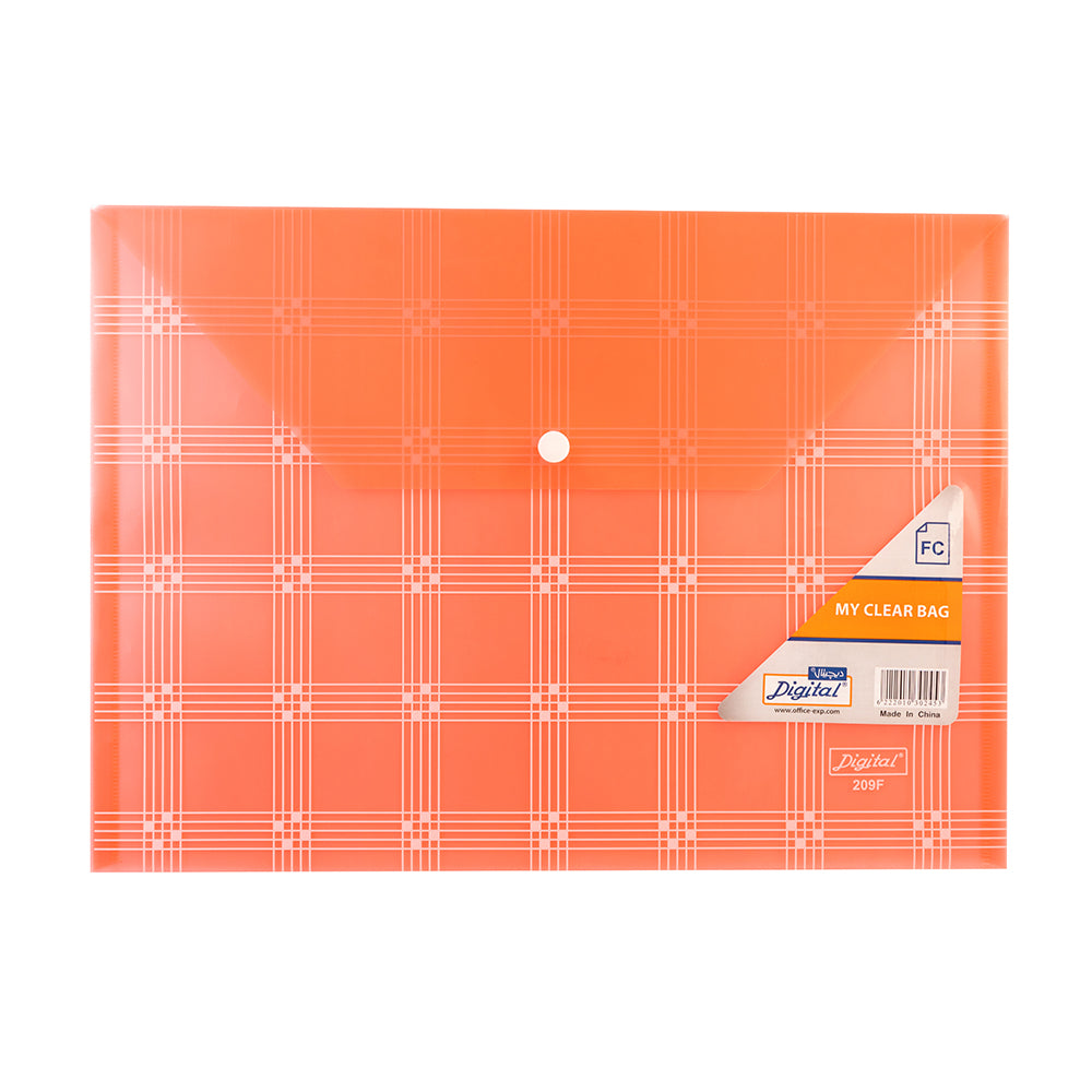 Envelope Folder with Button, FC Size, 1 Pc.