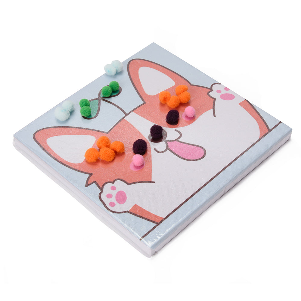 Kid's Adhesive Canvas, Plush, Assorted Shapes, AC01-1