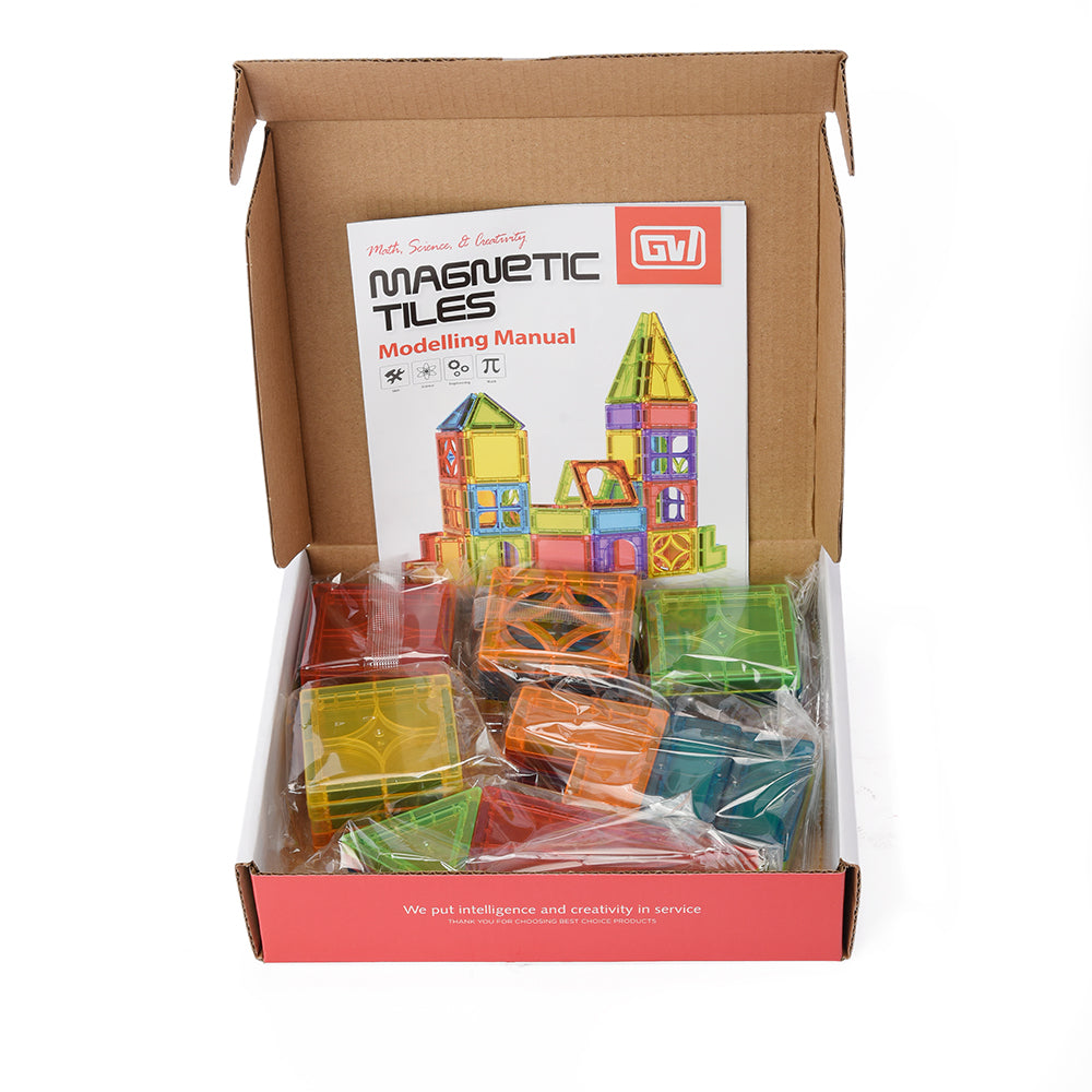 Magnetic Tiles, 34 Pcs.