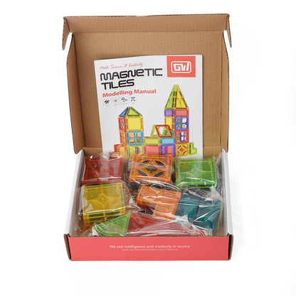 Magnetic Tiles, 34 Pcs.