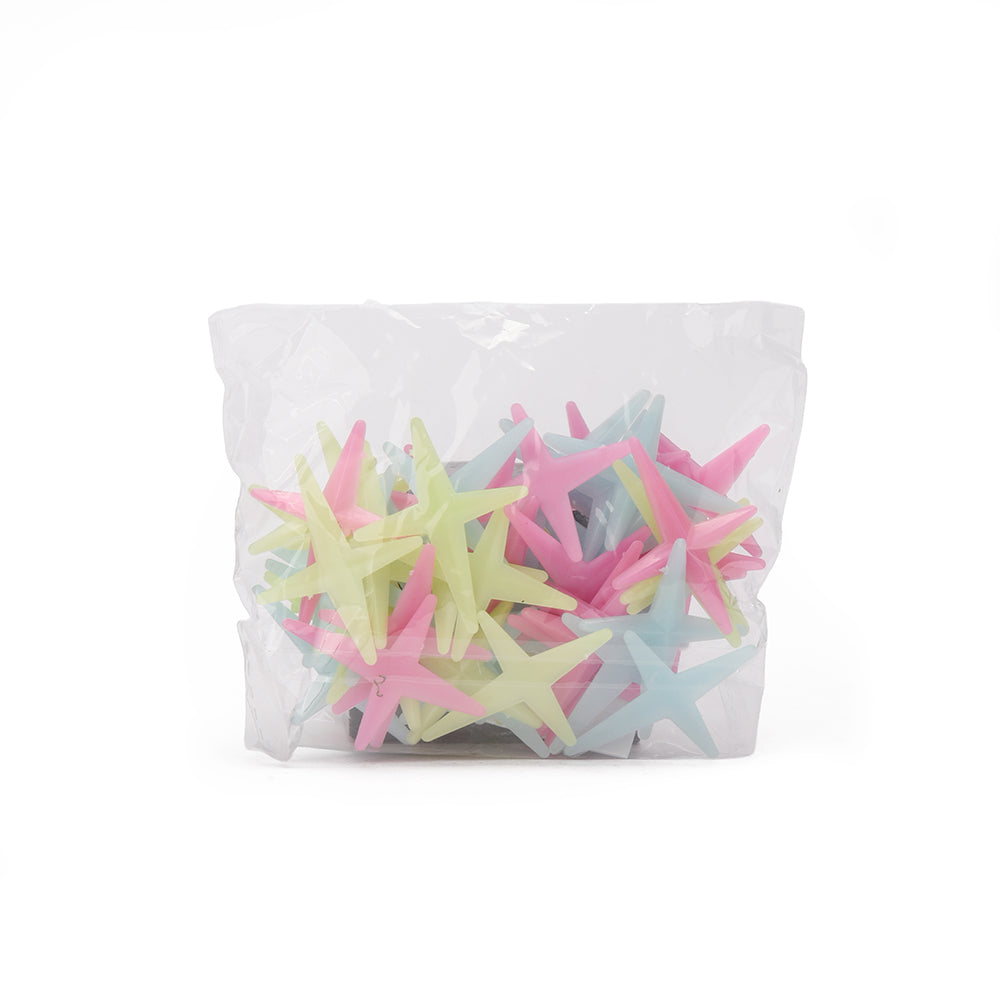 Glow-in-the-dark Adhesive Stars, Colored