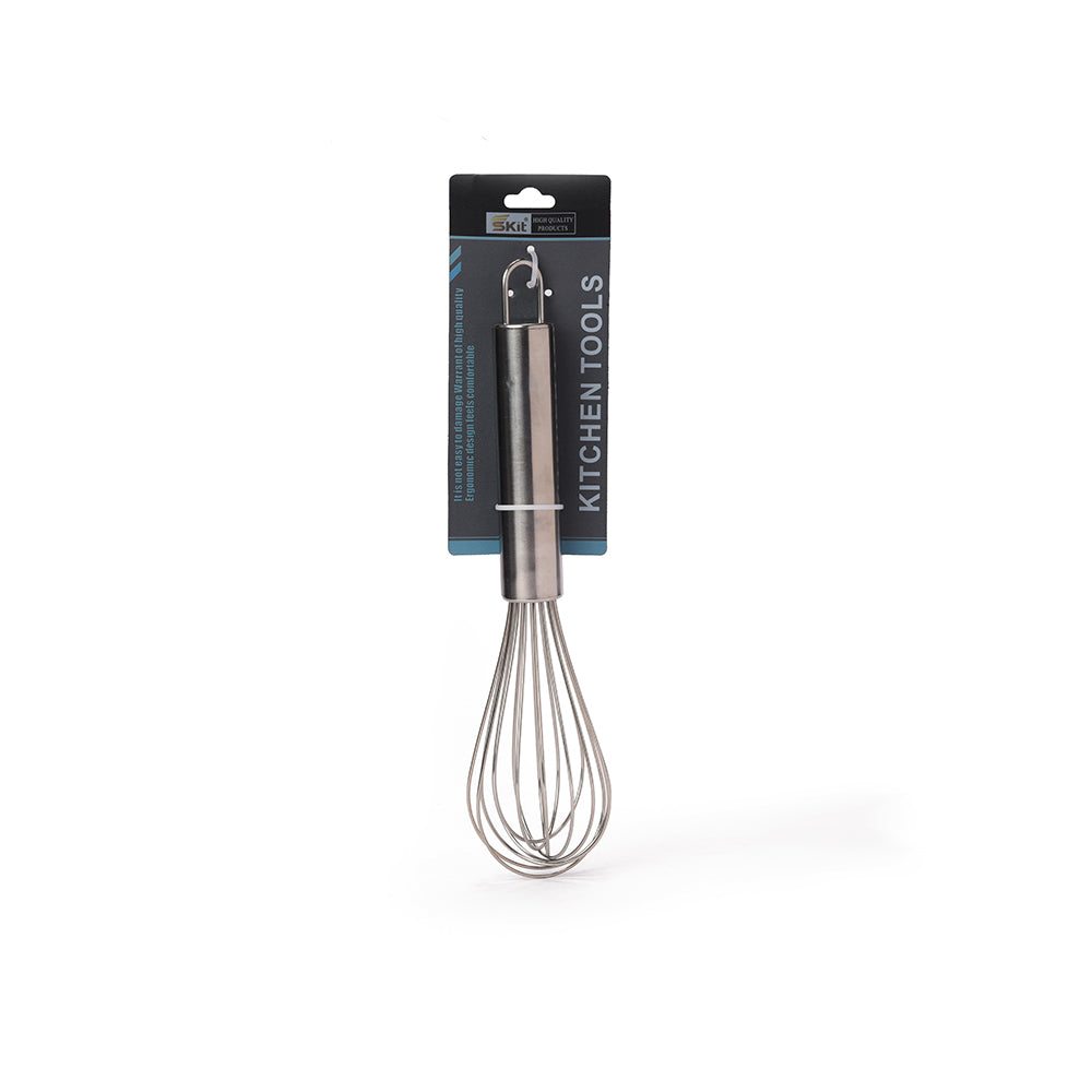Stainless Steel Balloon Whisk with Metal Handle, 25 cm. (L)