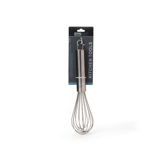Stainless Steel Balloon Whisk with Metal Handle, 25 cm. (L)