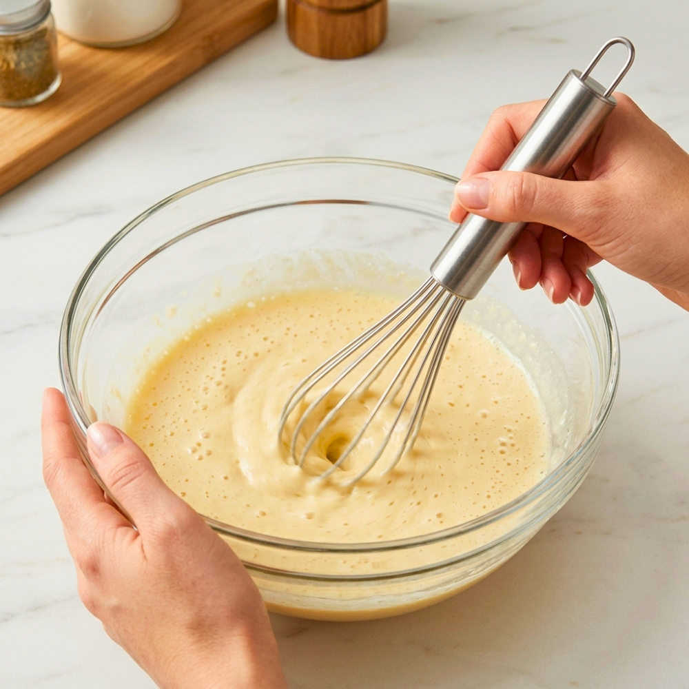 Stainless Steel Balloon Whisk with Metal Handle, 25 cm. (L)