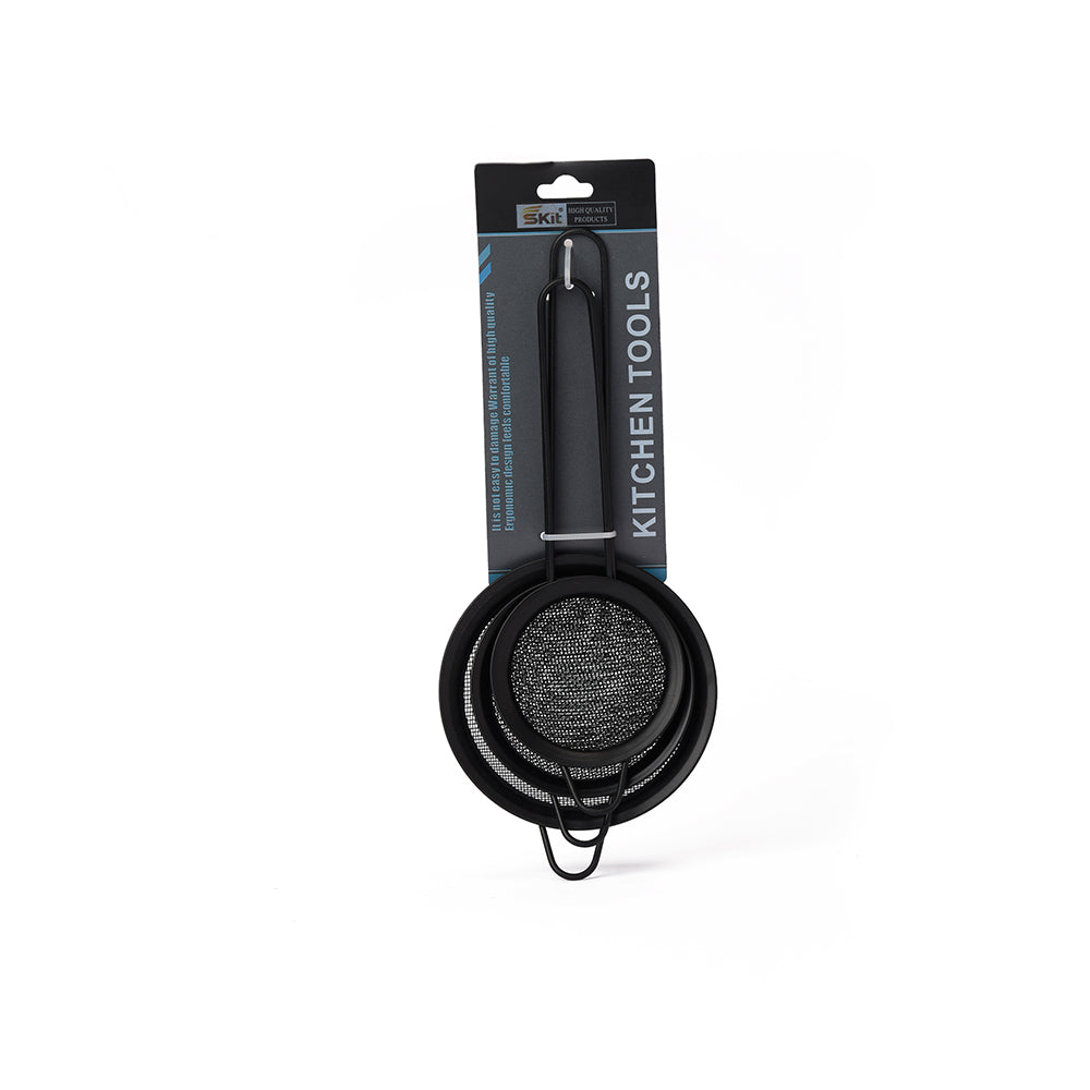 Stainless Steel Round Strainer Set, 3 Pcs.