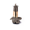 Silicone Kitchen Utensils Set, Wood, 7 Pcs.