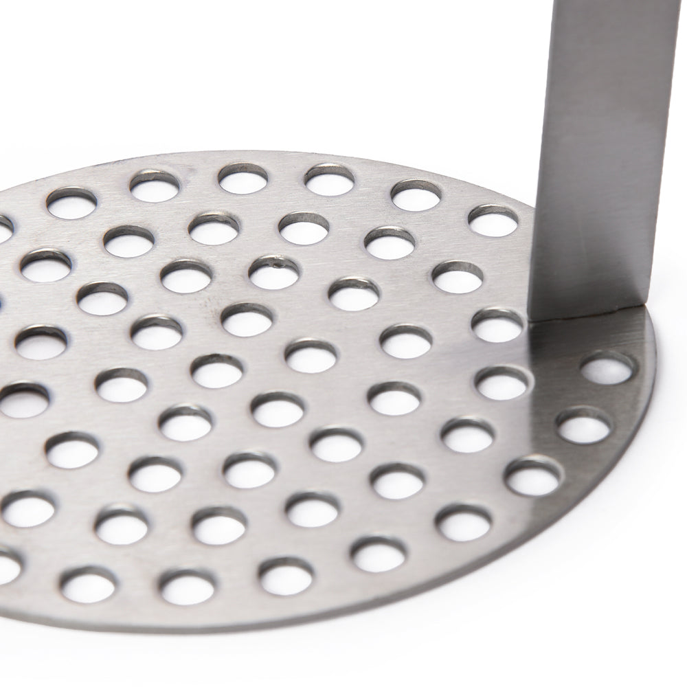 Stainless Steel Food Masher with Wooden Handle