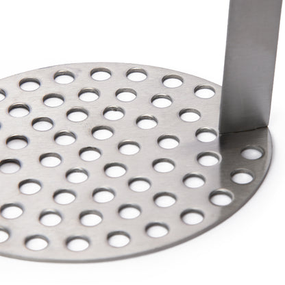 Stainless Steel Food Masher with Wooden Handle