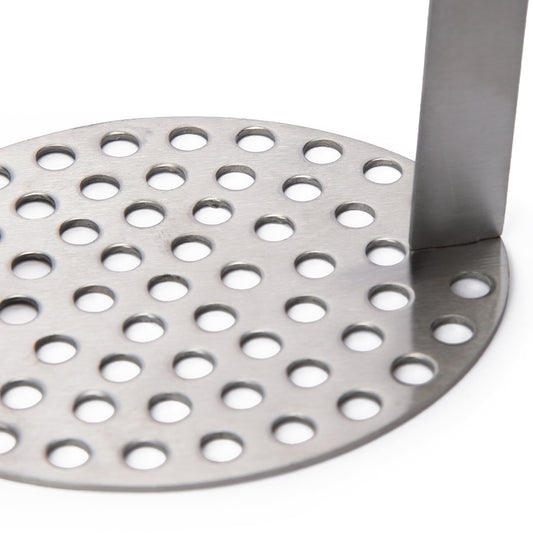 Stainless Steel Food Masher with Wooden Handle
