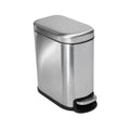 Stainless Steel Rectangle Pedal Bin, 5L