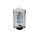 Stainless Steel Round Pedal Bin, 5L