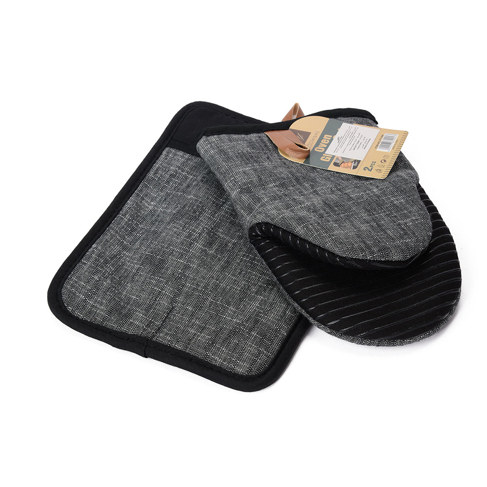 Oven Mitt and Pot Holder Set, 2 Pcs.