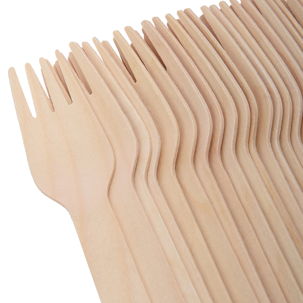 Wooden Forks, 50 Pack