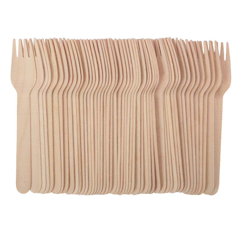 Wooden Forks, 50 Pack