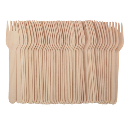 Wooden Forks, 50 Pack