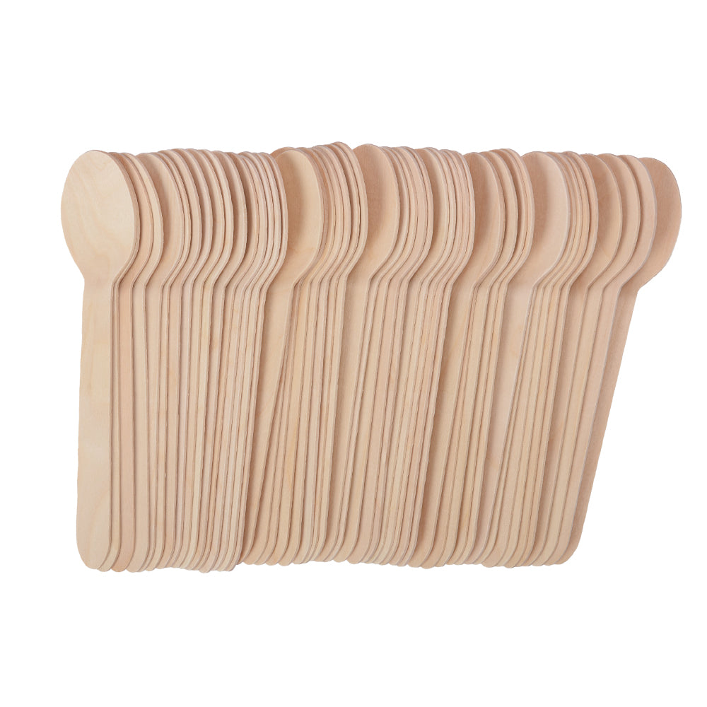 Wooden Spoons, 50 Pack